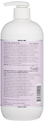 OUIDAD Kinky Curls Curl Immersion No-Lather Coconut Cream Cleansing Conditioner For Dry Hair 16oz