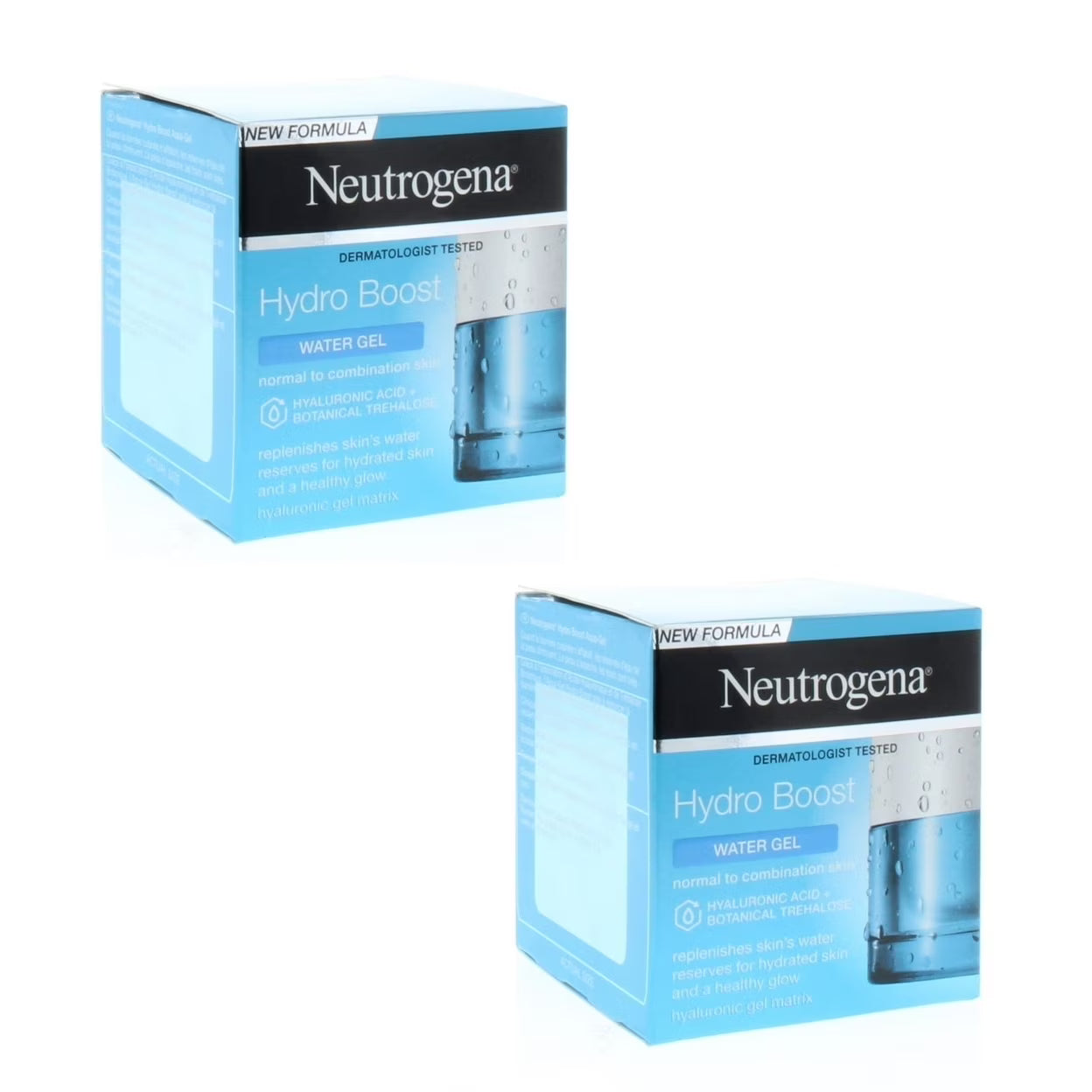 Neutrogena Hydro Boost Water Gel 50ml 2 Pack Hyaluronic Acid Moisturizer