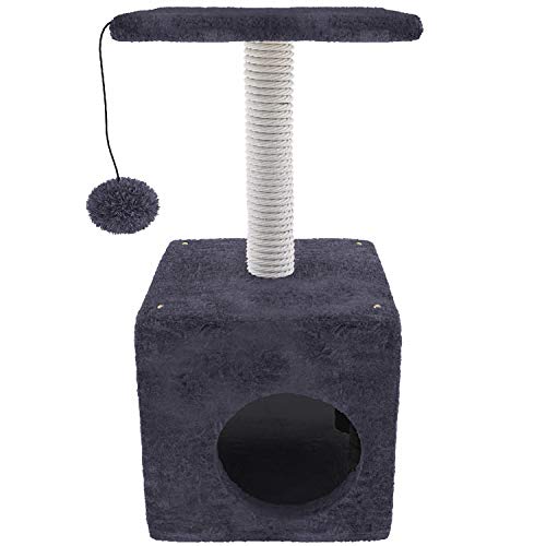 Cat Tree Scratching Post, 22" High, Grey