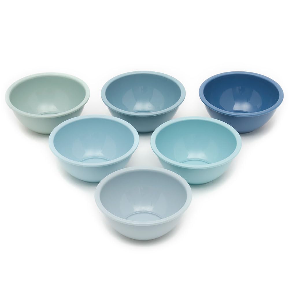 Stacking Pinch Bowls, Ombre Blue - 6 Pack