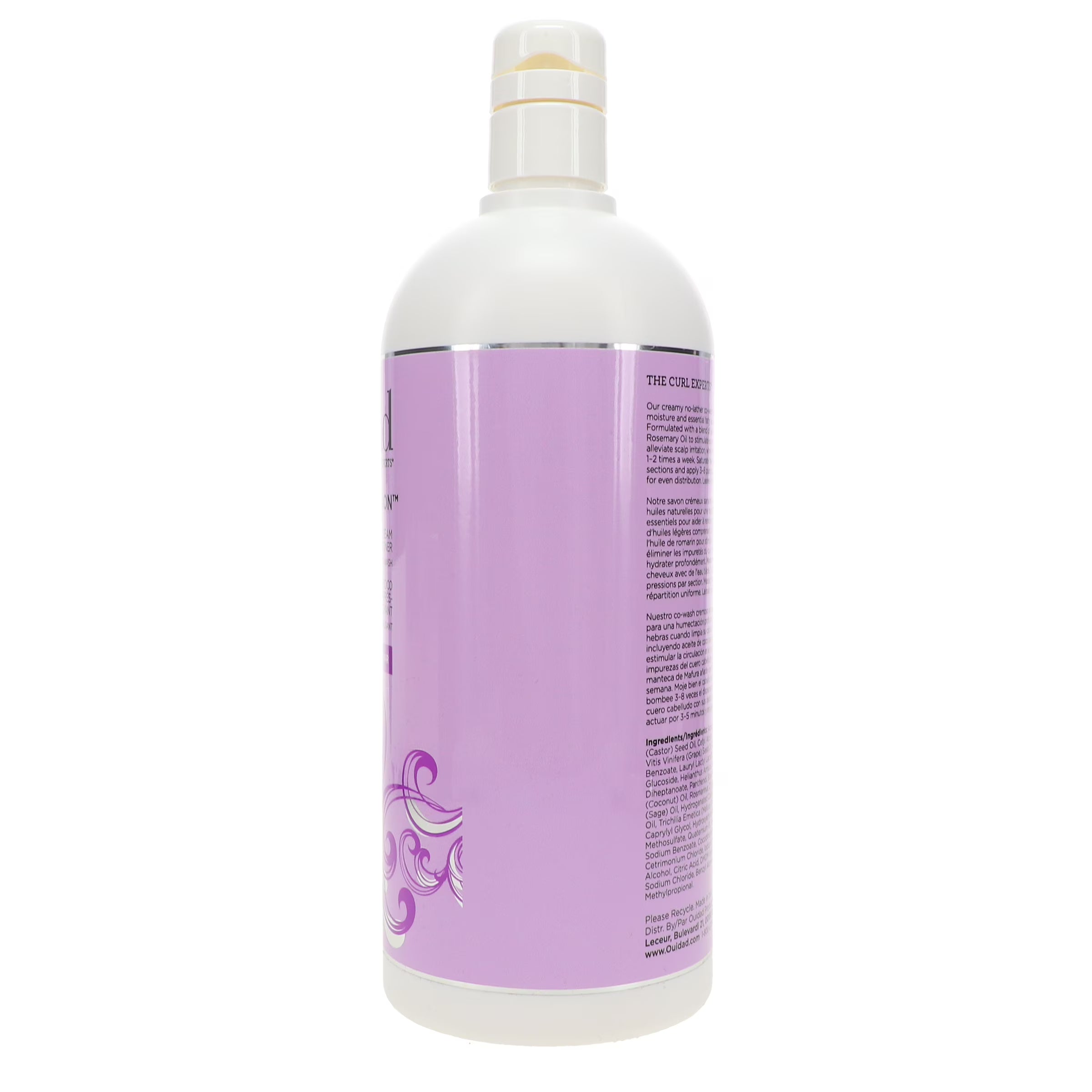 OUIDAD Kinky Curls Curl Immersion No-Lather Coconut Cream Cleansing Conditioner For Dry Hair 33.8oz