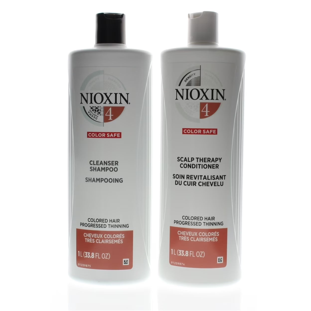 Nioxin System 4 Cleanser + Scalp Therapy 33.8oz/Liter Duo