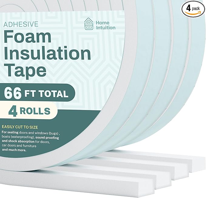 High Density Foam Insulation Tape, 66 Feet