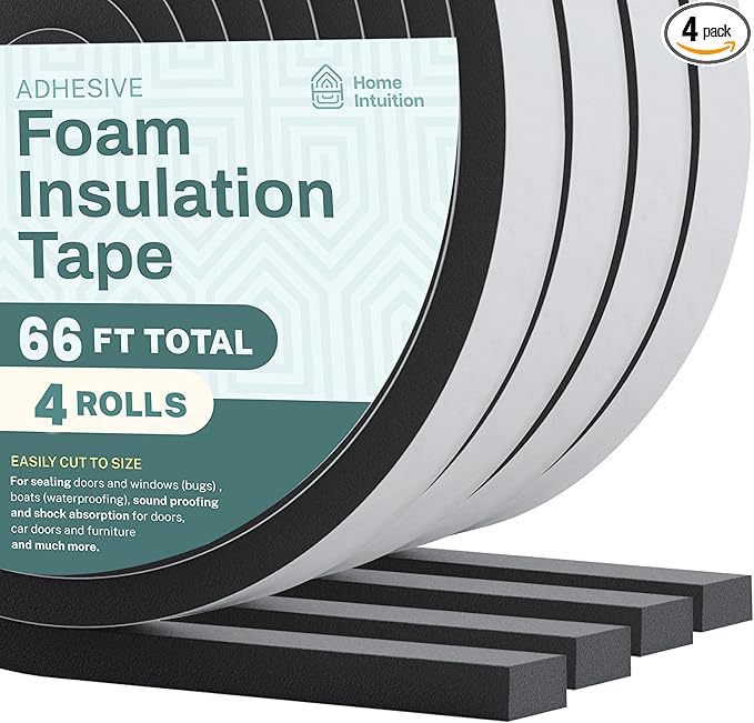 High Density Foam Insulation Tape, 66 Feet