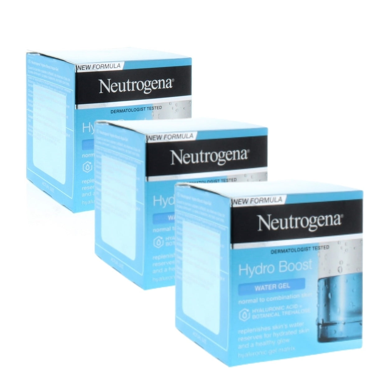 Neutrogena Hydro Boost Water Gel 50ml 3 Pack Hyaluronic Acid Moisturizer