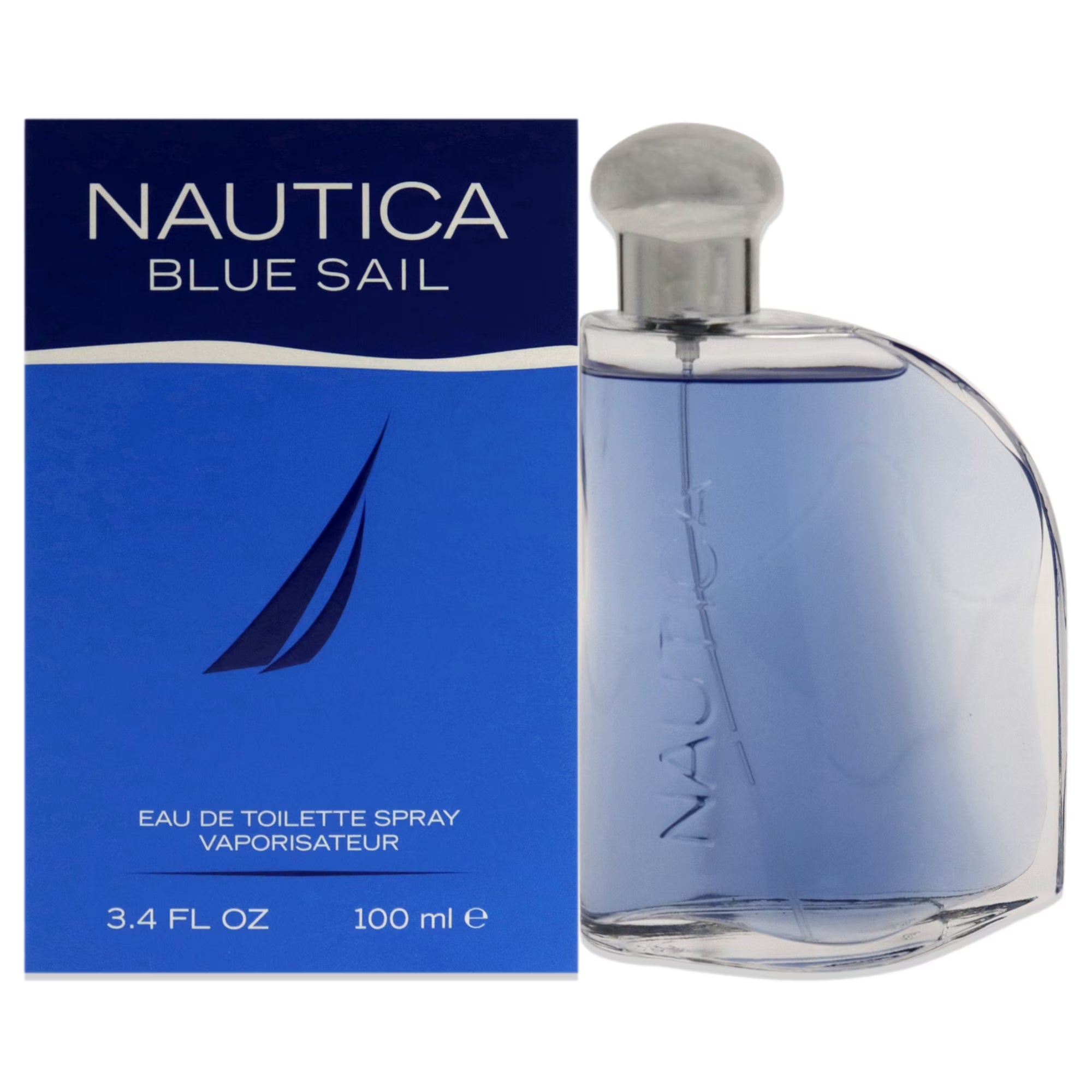 Nautica Blue Sail Eau de Toilette, Cologne for Men, 3.4 Oz