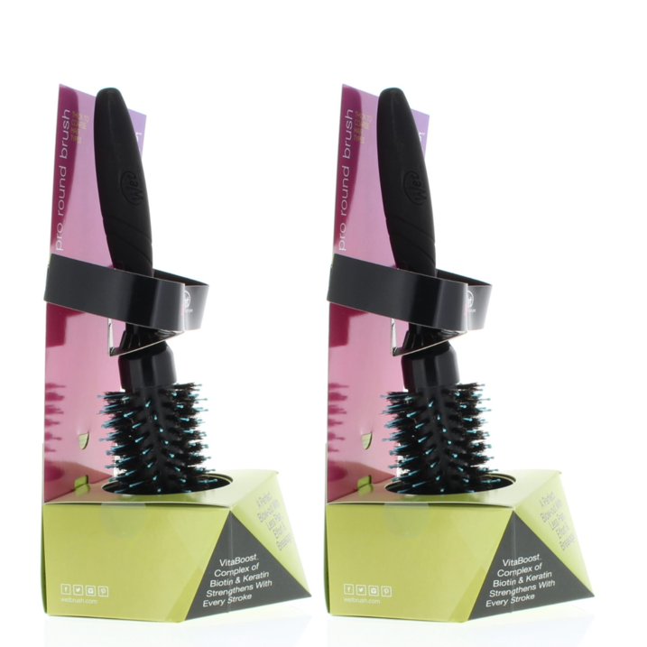 Wet Brush Pro Smooth & Shine 2.5 inch Medium Barrel Round Brush Thick/Course Model# BWP834SSTC2.5R (2 Pack)