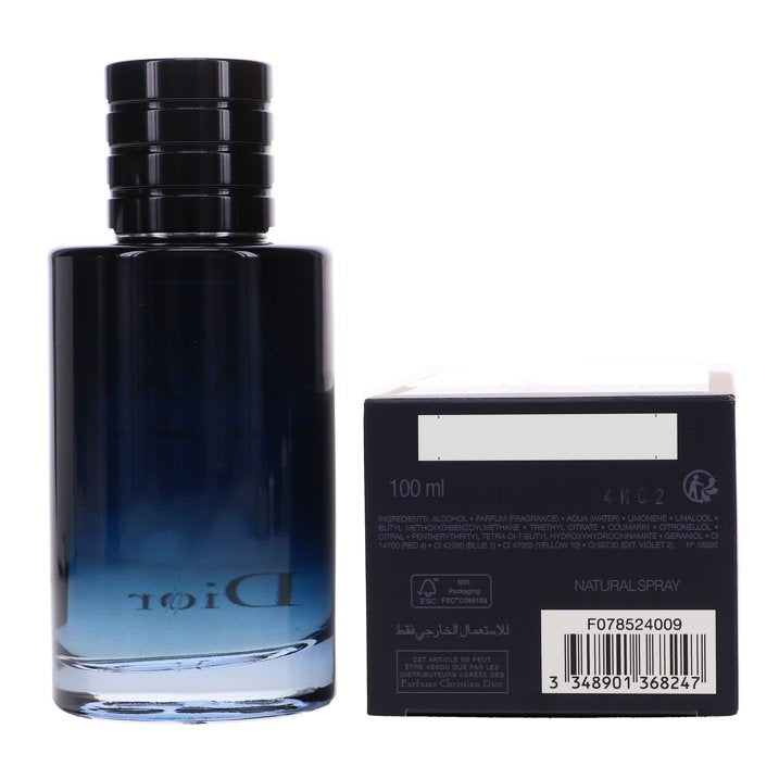 ($120 Value) Dior Sauvage Eau De Parfum Spray, Cologne for Men, 3.4 Oz