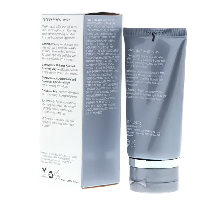 Cosmedix Pure Enzymes Cranberry Exfoliating Mask 60g/2oz