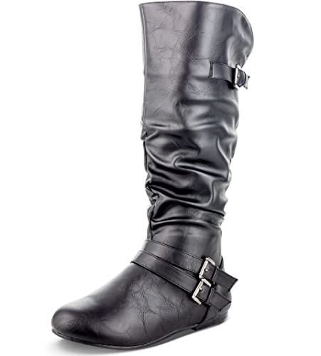 Women’s Wide Calf Pull-On Zipper Boot