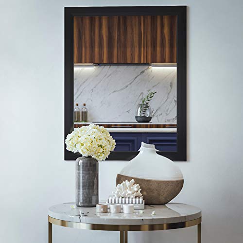 Contemporary Frame Makeup Wall Mirror, Large