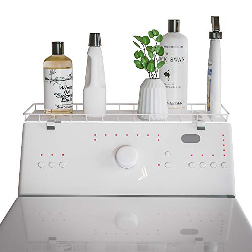 Over Washer Dryer Laundry Storage Shelf, White