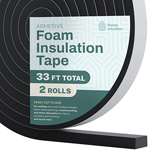 33 Feet Self Stick High Density Foam Insulation Tape