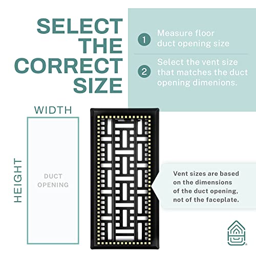 Basketweave Floor Vent Covers - 2 Pack