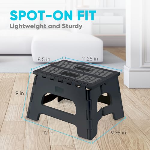 9'' Folding Step Stool, Non-Slip