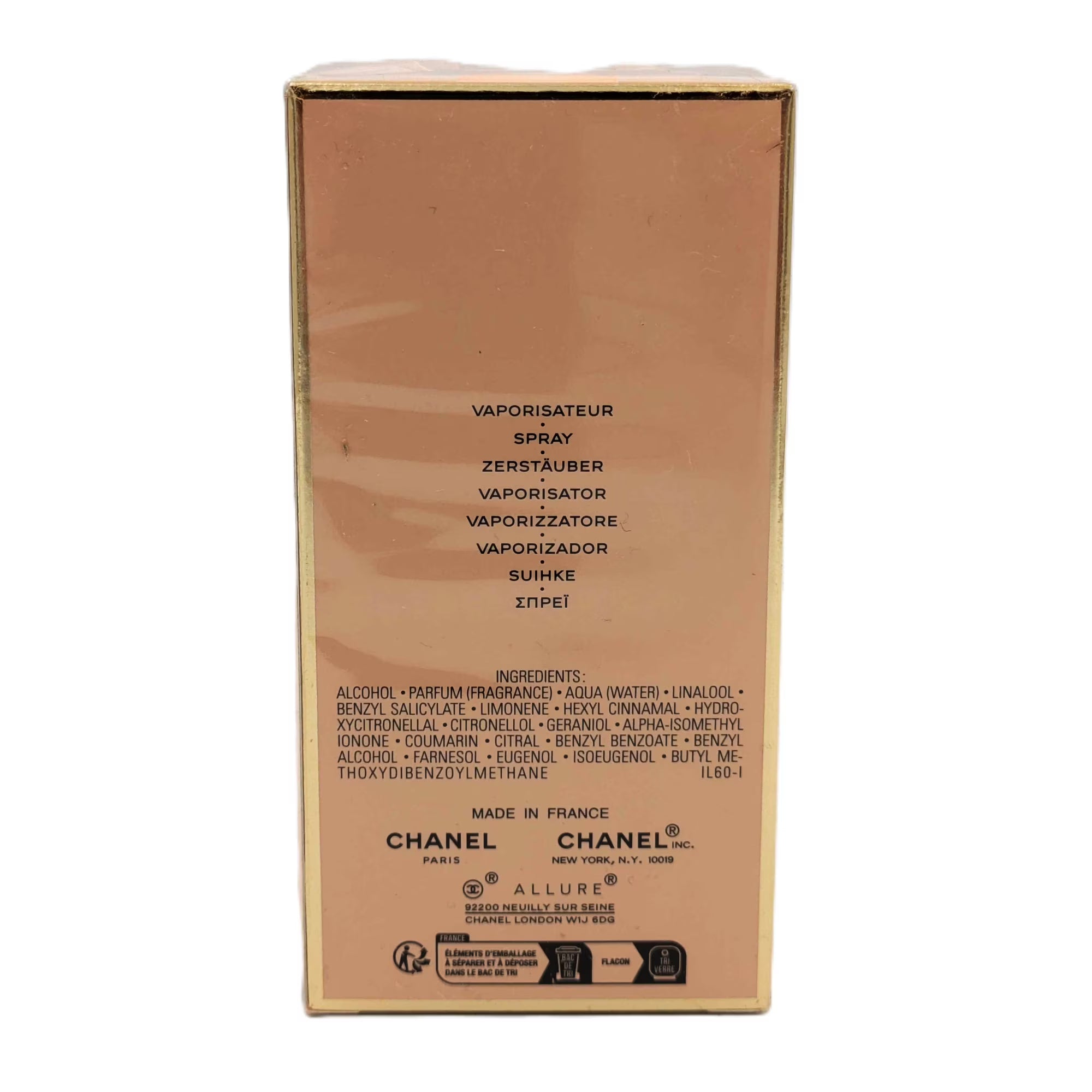 Chanel Allure Eau De Toilette Spray 50ml/1.7oz