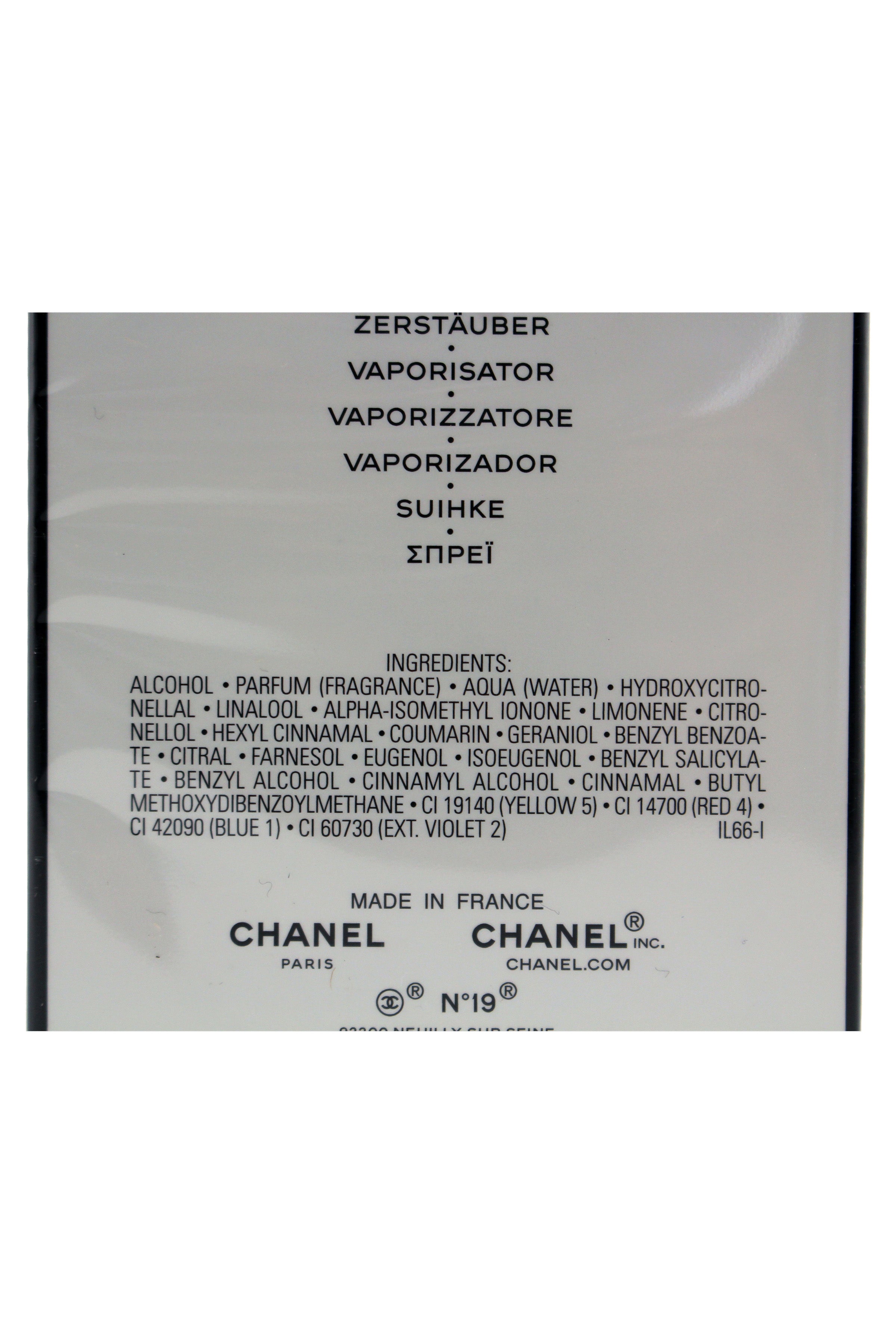 Chanel No 19 Poudre Eau de Parfum Spray 3.4 Ounce