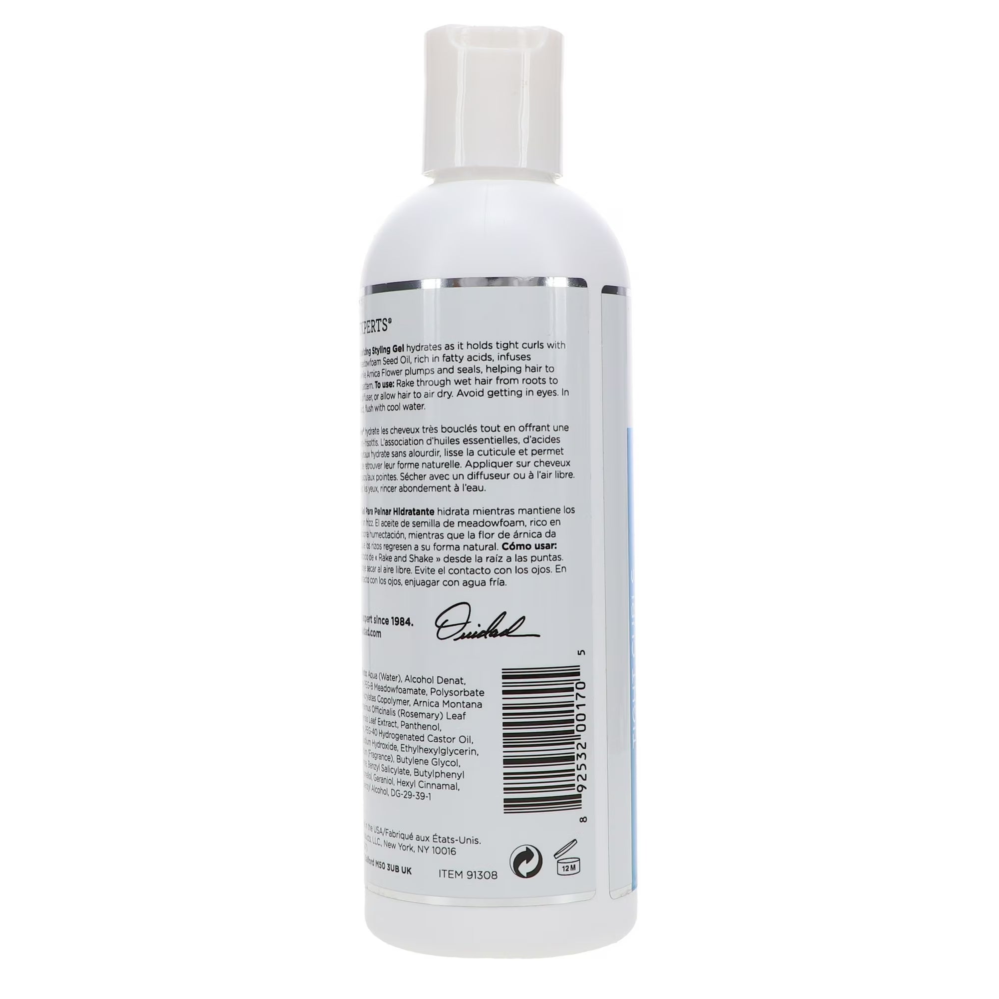 Ouidad Curl Quencher Moisturizing Styling Gel, Weightless Moisture, Prevents Frizz, 8.5 oz