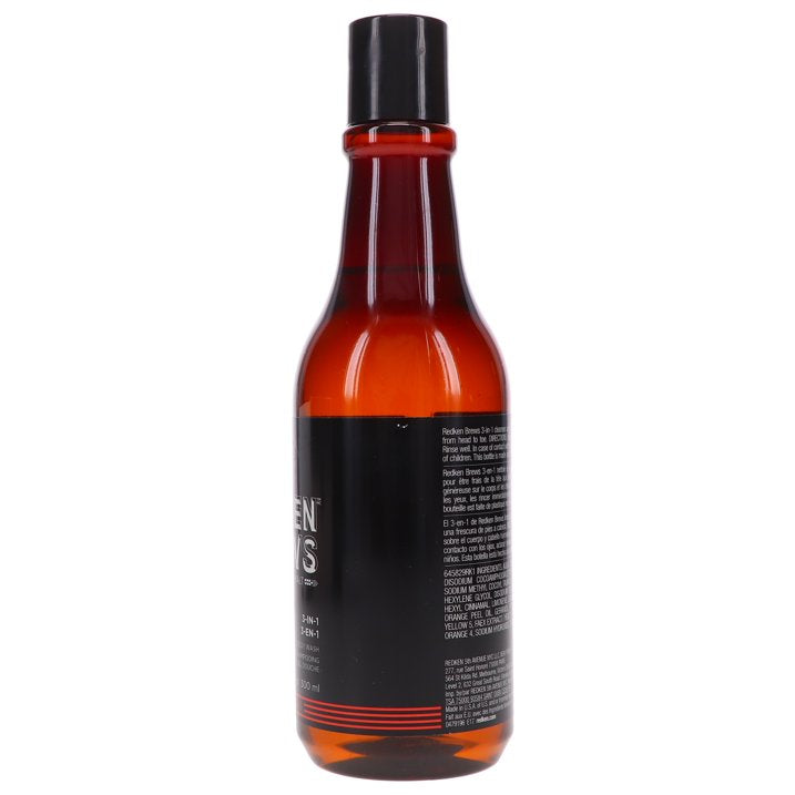 Redken Brews 3-in1 Shampoo, Conditioner and Body Wash 10 oz