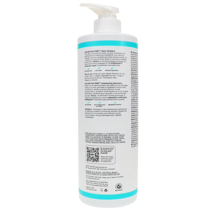 K18 Peptide Prep Detox Shampoo 31.5 oz