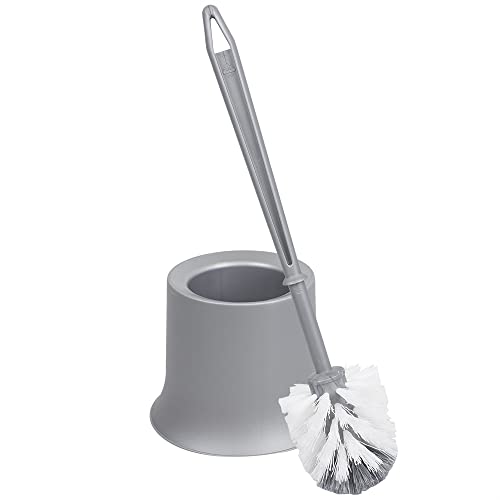 Home Basics Toilet Brush Holder, Grey