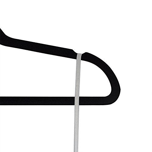 Home Basics Slip-Proof Snag-Free Ultra Slim Velvet Hanger with Rotating Steel Hook (Pack of 10)