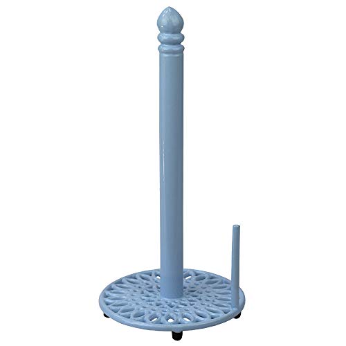 Home Basics Sunflower Cast Iron Paper Towel Holder – Free-Standing with Dispenser