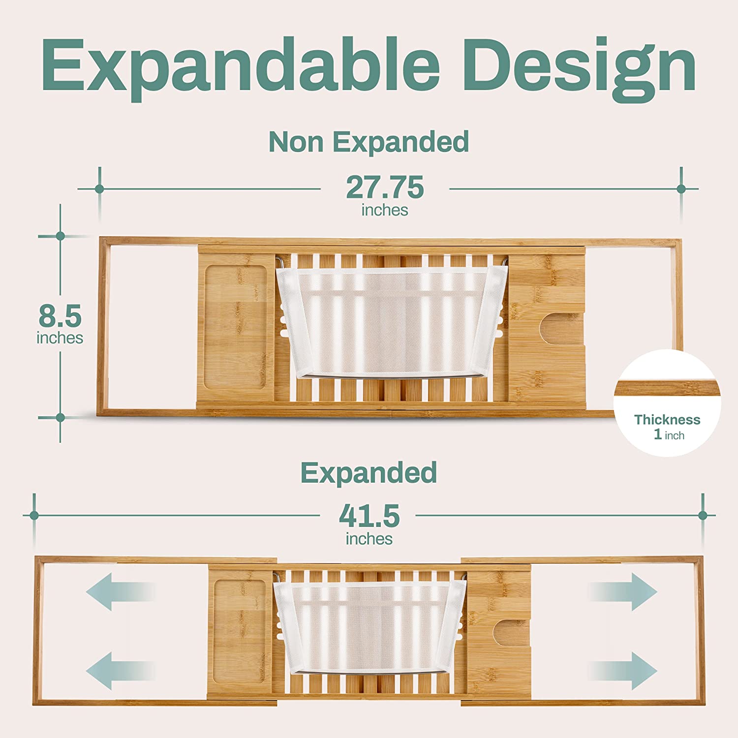 Bamboo Bathtub Tray