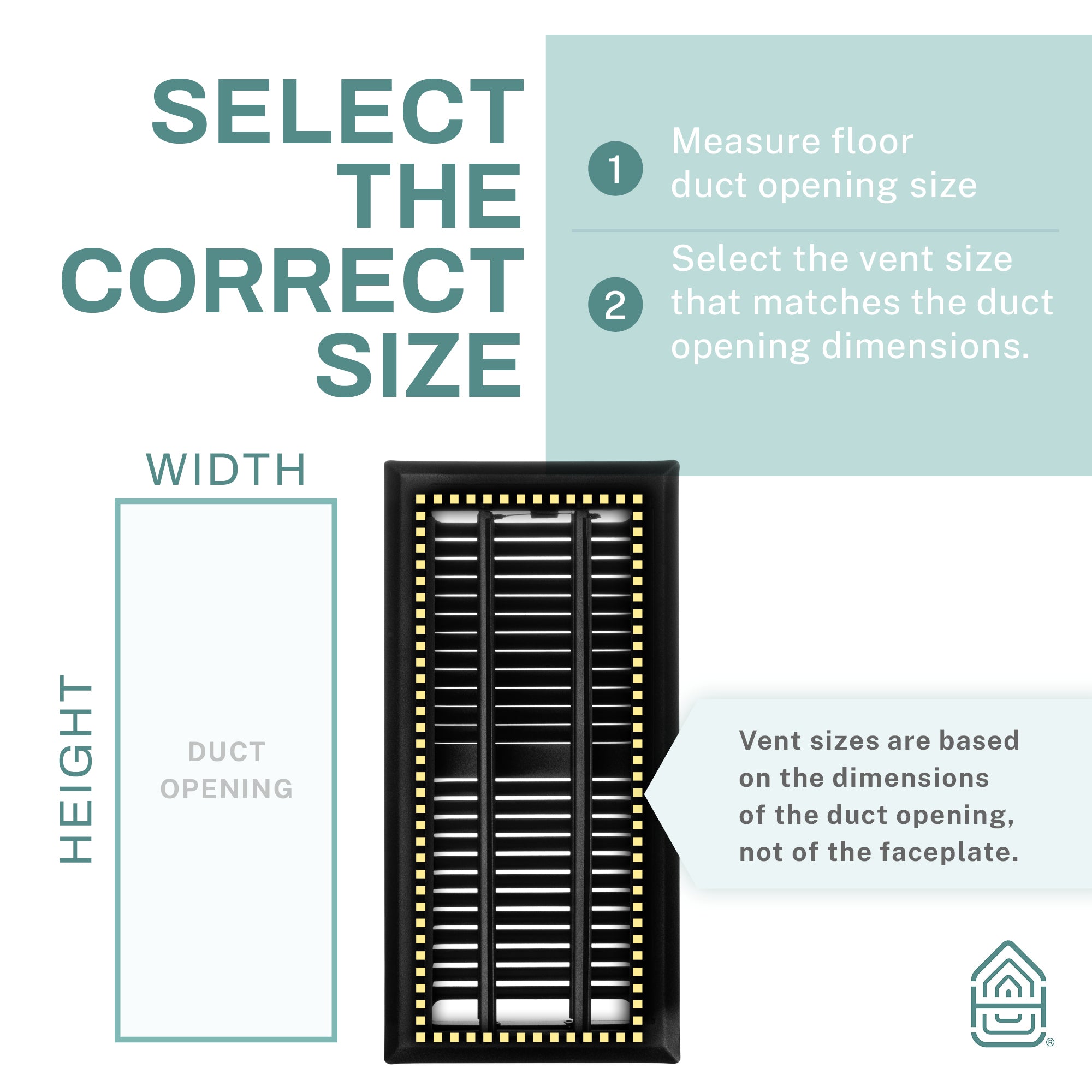 Floor Vent Cover, Metal Register