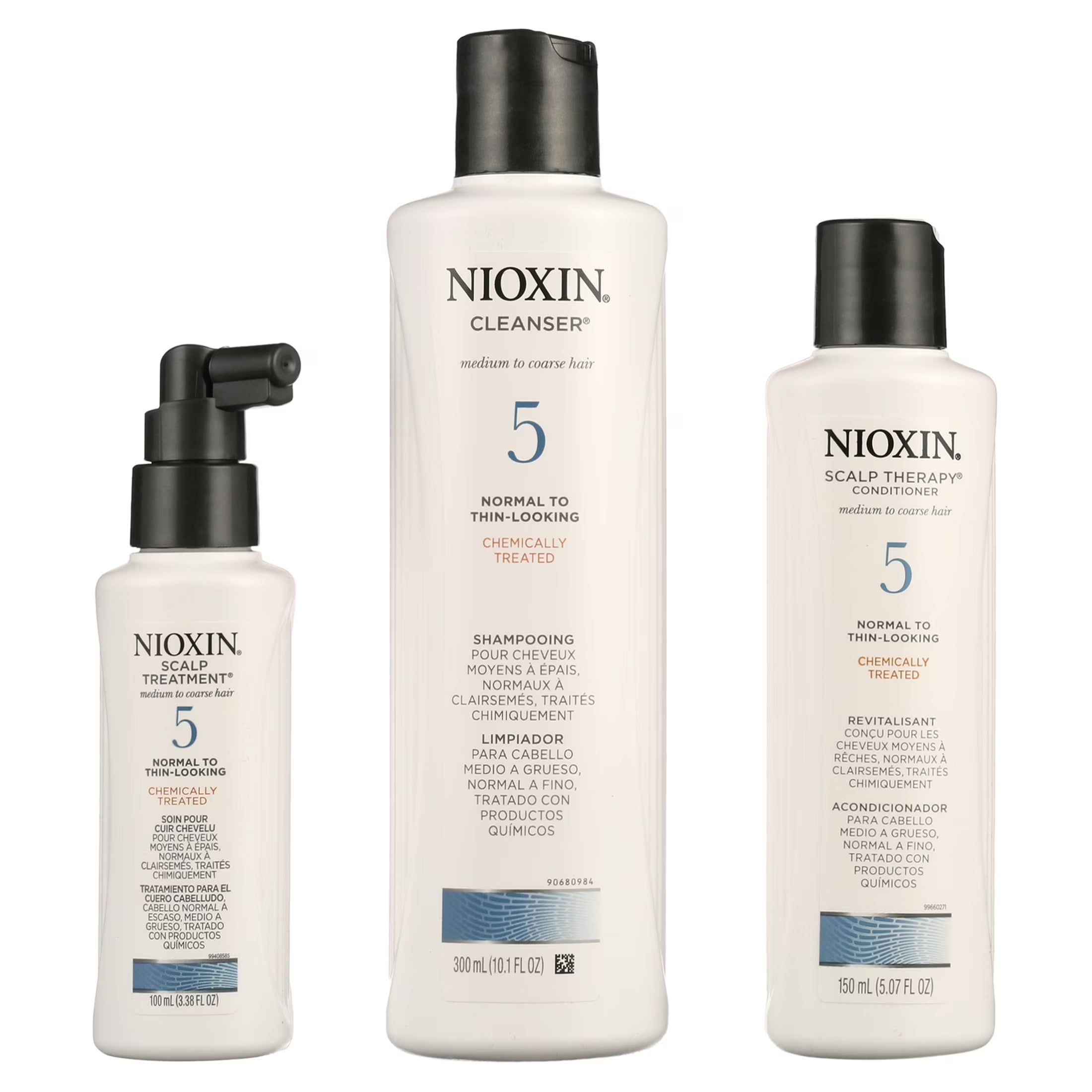 Nioxin Hair System Kit 5 Cleanser 10oz , Therapy 5oz and Treatment 3.3oz (Small)