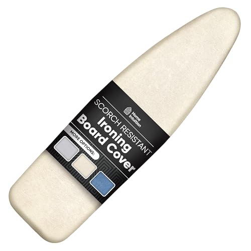 Home Intuition Scorch Resistant Ironing Board Cover Silicone Coated and Padded