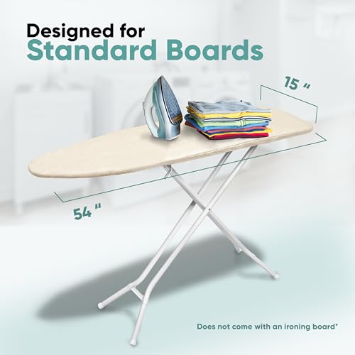 Home Intuition Scorch Resistant Ironing Board Cover Silicone Coated and Padded