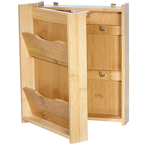 Letter Rack Wall Mount Mail Organizer with Key Box