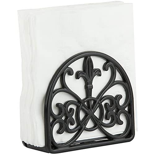 Fleur De Lis Cast Iron Napkin Holder