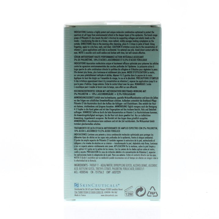 Phloretin CF Serum Antioxidant by SkinCeuticals for Unisex - 1 oz Serum