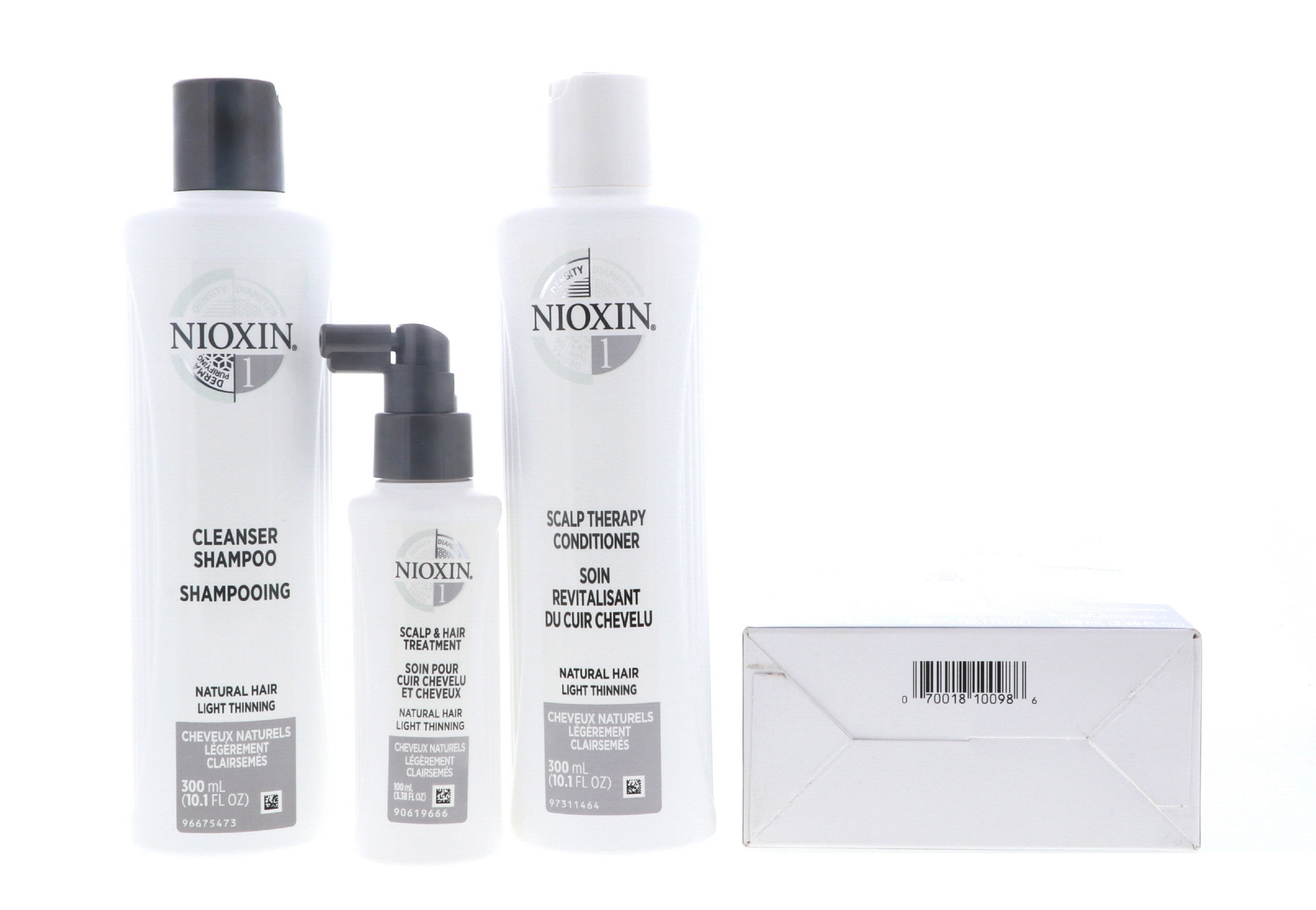 Nioxin Hair System Kit 1 Cleanser 10oz , Therapy 5oz and Treatment 3.3oz (Small)