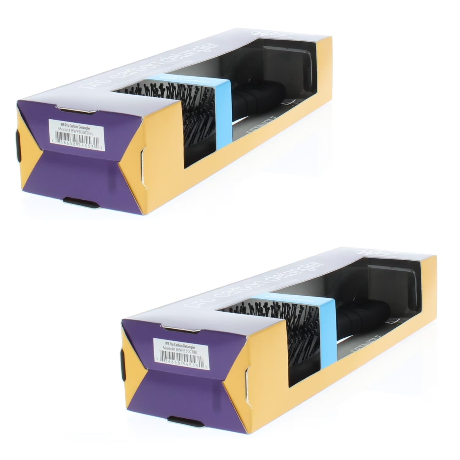 Wet Brush Pro Carbon Detangler Model# BWP830CRBL (2 Pack)
