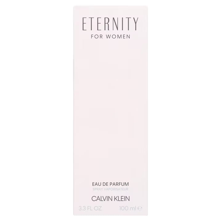 Calvin Klein Eternity Eau De Parfum, 3.3oz, for Women, Scent Floral, 1 Count