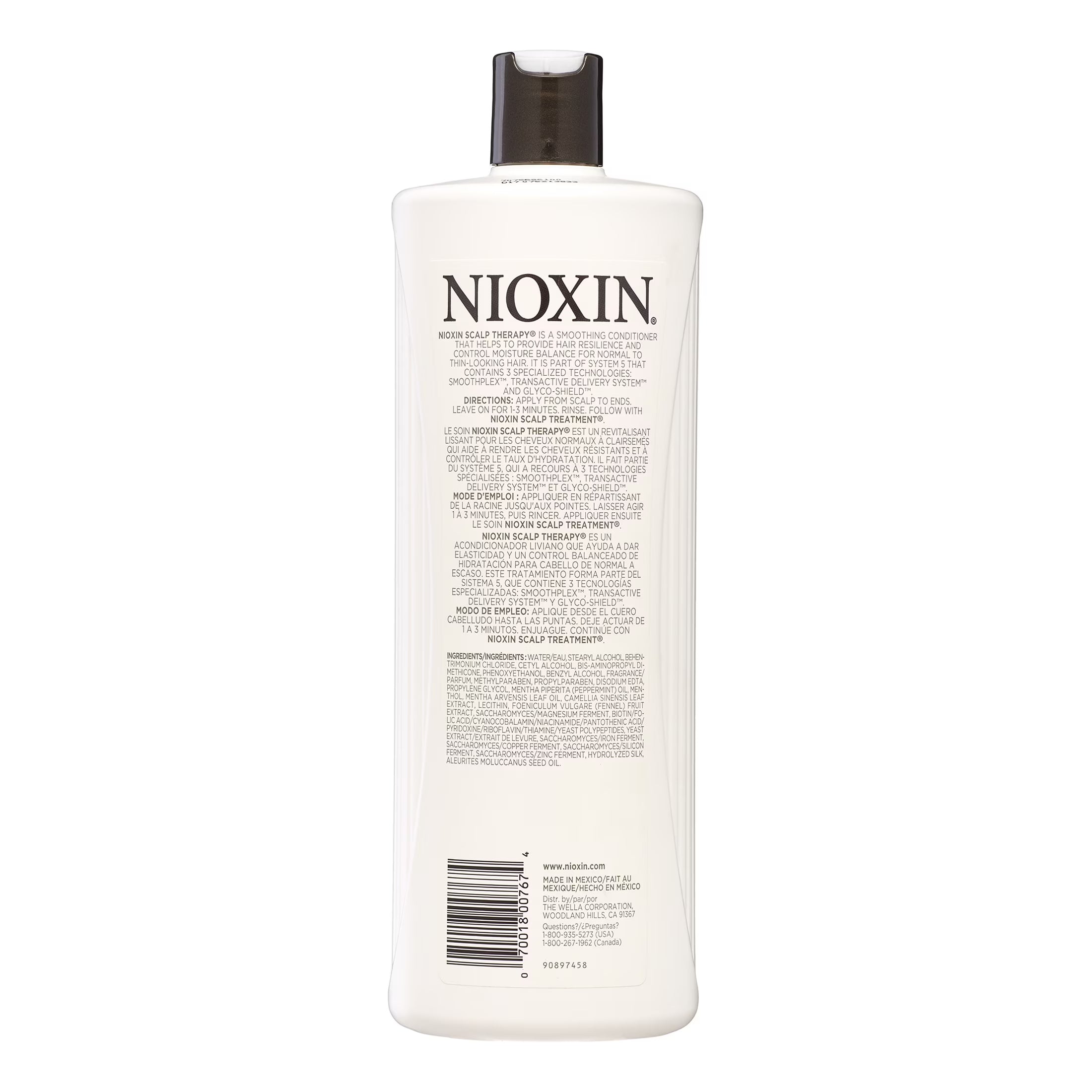 Nioxin System 5 Scalp Therapy Conditioner For Light thinning Chemically Treated hair, 33.8 oz