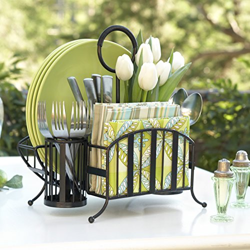Flatware Organizer and Picnic Caddy Carry All