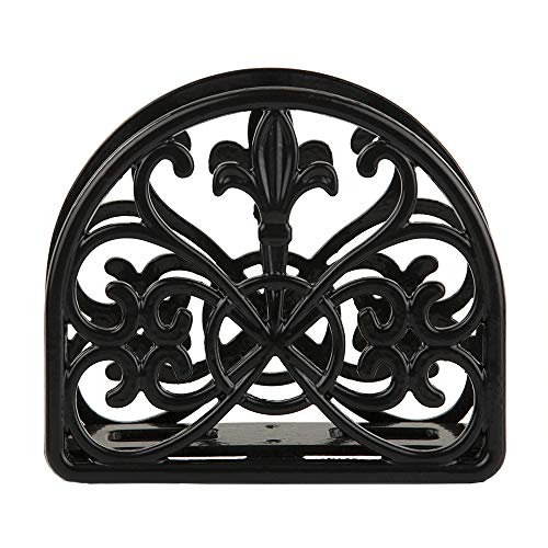 Fleur De Lis Cast Iron Napkin Holder