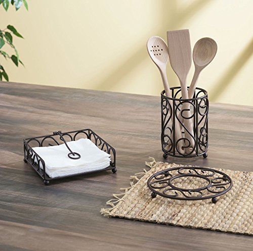 Napkin Holder, Medium, Bronze
