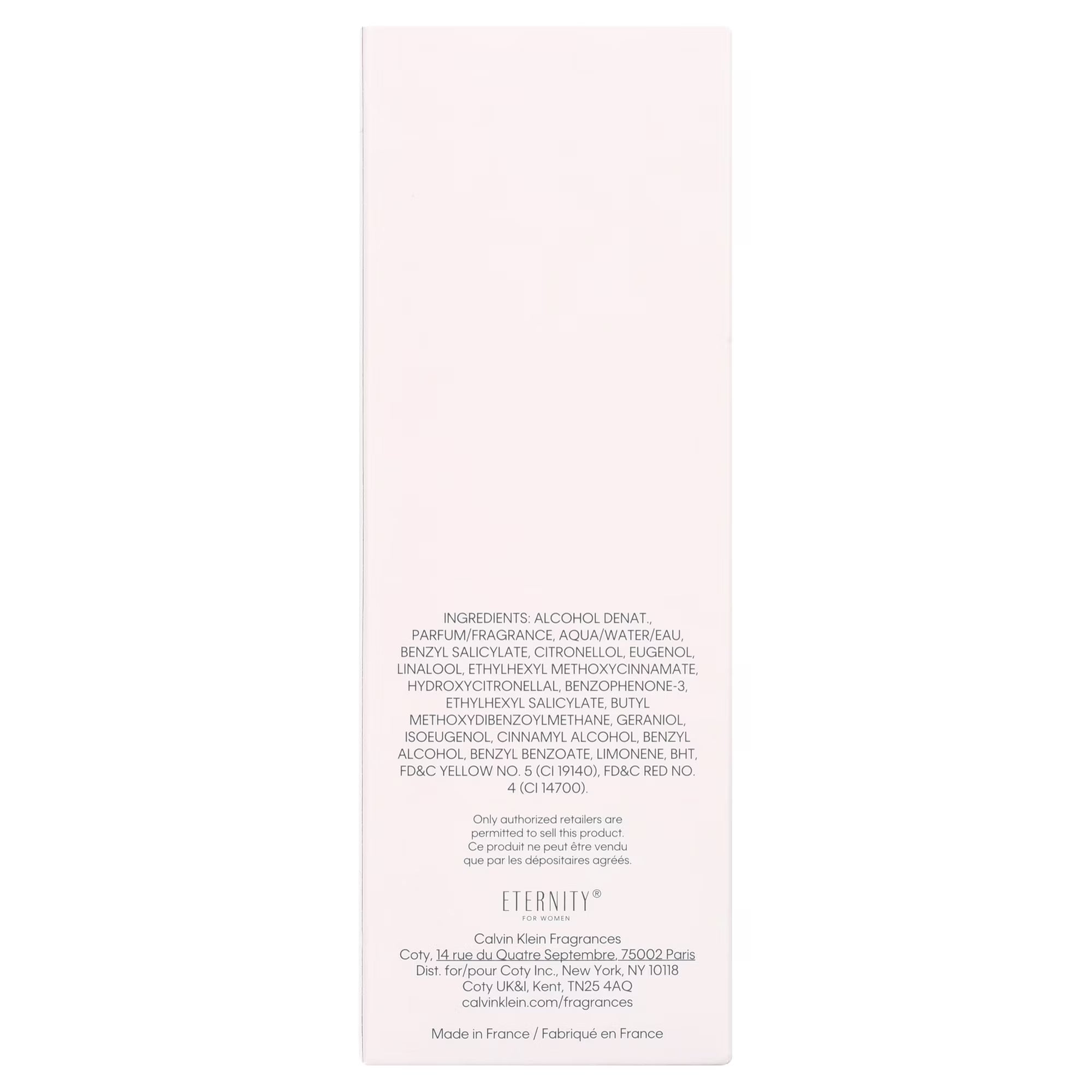 Calvin Klein Eternity Eau De Parfum, 3.3oz, for Women, Scent Floral, 1 Count
