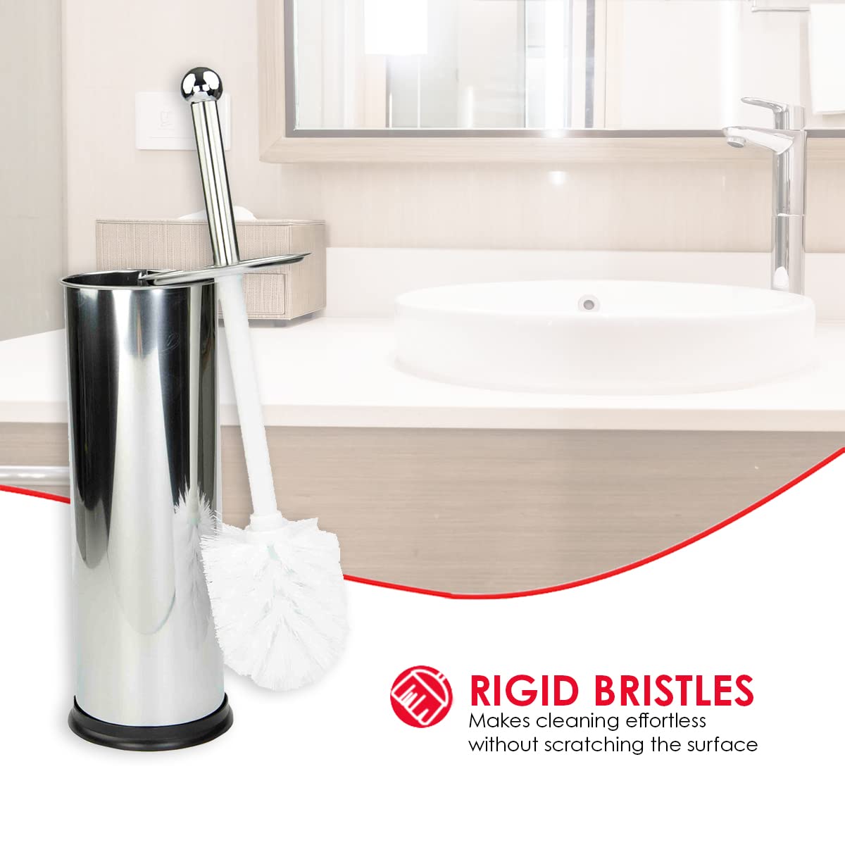 Chrome Toilet Brush Set – 2-Pack