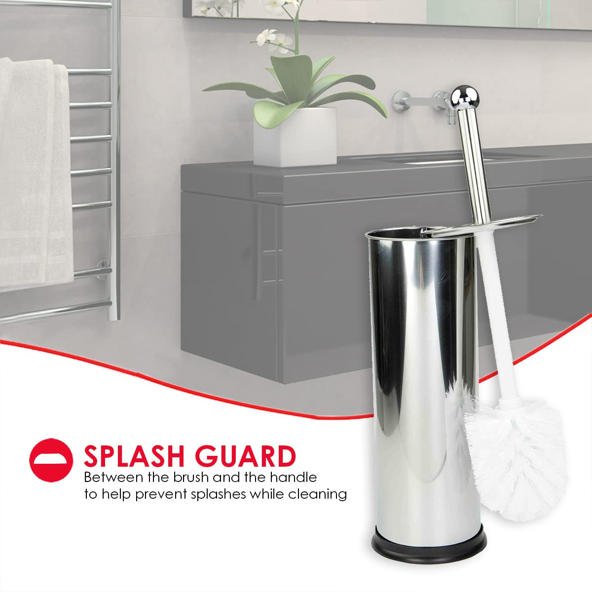 Chrome Toilet Brush Set – 2-Pack