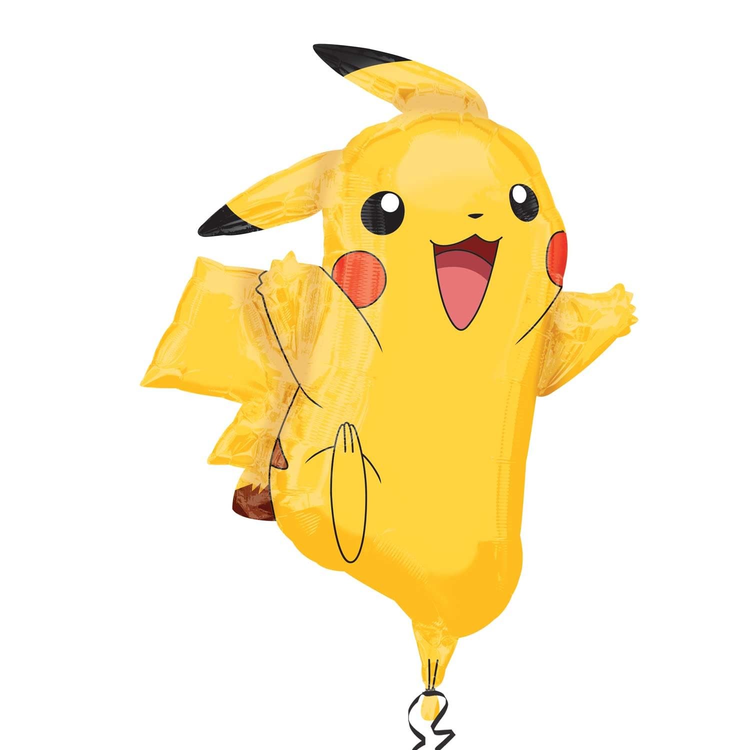 Anagram International 2946001 Pikachu Shape Balloon Pack, 31", Yellow