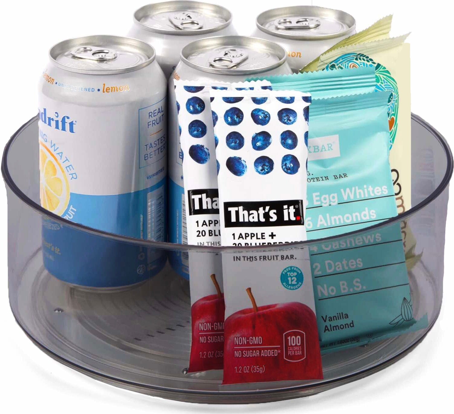 Plastic Lazy Susan Turntable Food Storage Container