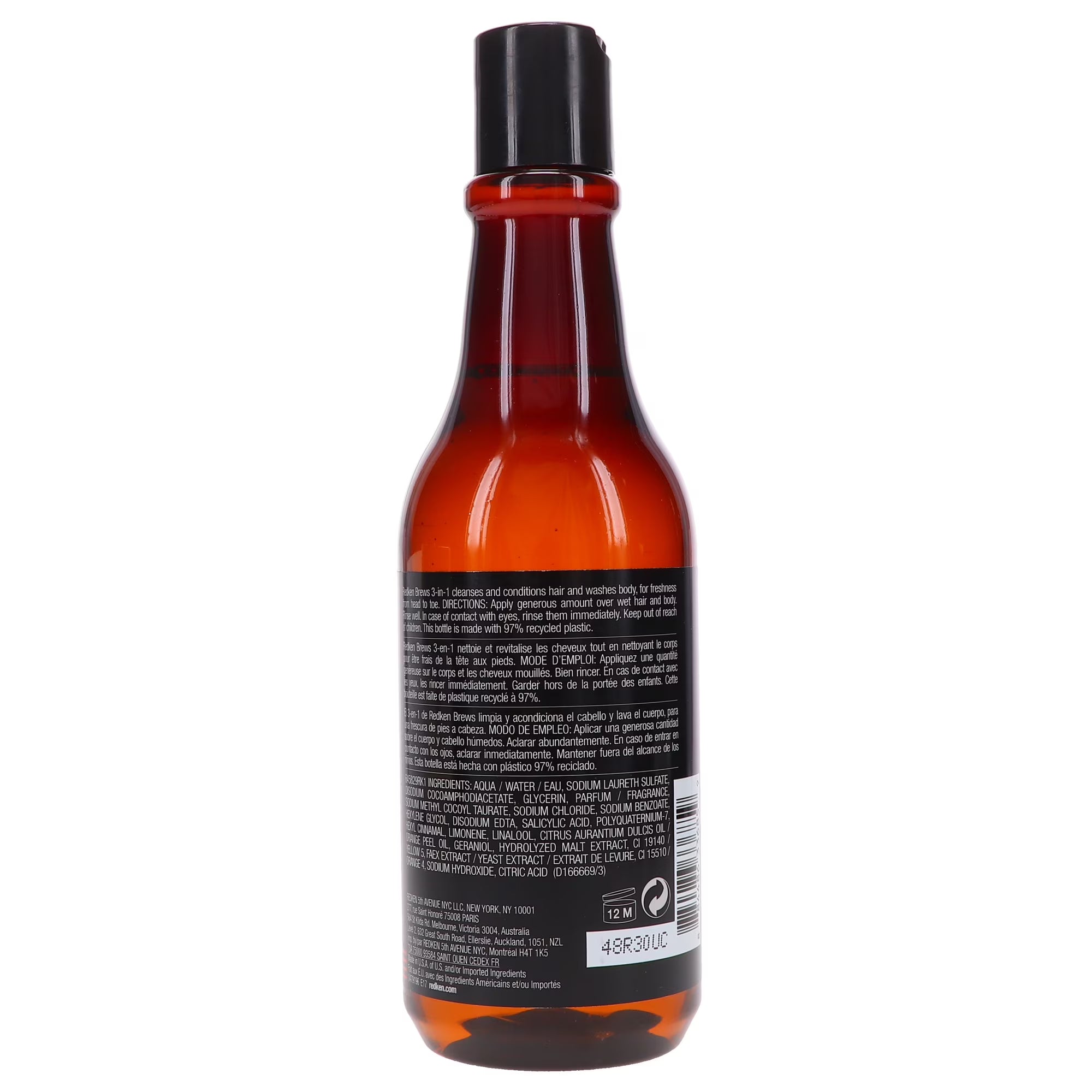 Redken Brews 3-in1 Shampoo, Conditioner and Body Wash 10 oz