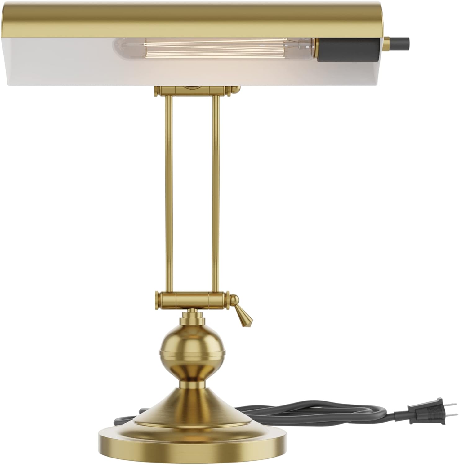 Home Intuition Classic Antique Retro Adjustable Leaning Piano Lamp Banker Desk Light