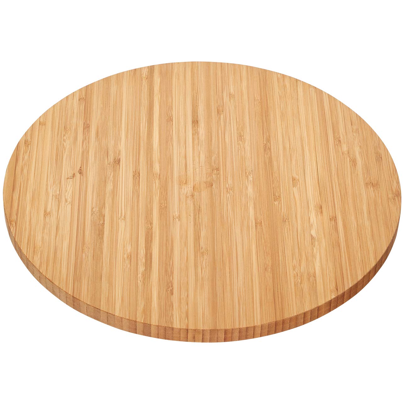 Home Intuition 13.5-Inch Round Bamboo Lazy Susan, Spice Rack, Kitchen Organizer